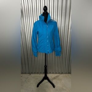 Women’s Superdry Japan Blue Long Sleeve Jacket Nylon Designer Size Medium